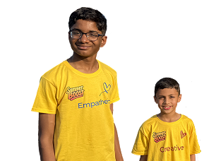 Students in yellow t-shirts